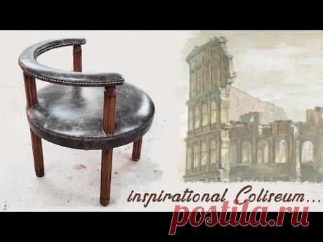 DIY victorian horseshoe chair - YouTube