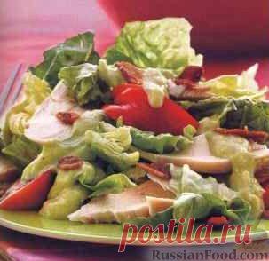 Рецепт: Куриный салат с экзотической заправкой на RussianFood.com