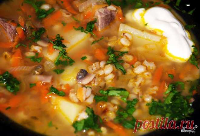 Рассольник с говядиной и перловкой - пошаговый рецепт с фото на Повар.ру