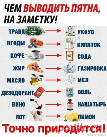 Маленькие хитрости. Чем выводить пятна