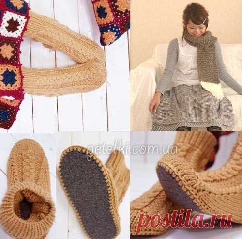 Домашние сапожки с косами. Схемы вязания.

Замечательные теплые домашние сапожки на войлочной подошве, связанные спицами узором из кос. 

Используемая пряжа - 100% шерсть 66м/30г. 

Вязание начинать с носочка. Набрать 10 петель и вязать по схеме 1. Отложить вязание и приступить к вязанию пятки. Для этого набрать 36 петель и вязать по схеме 2. Сшить носочную и пяточную часть, далее вязать вкруговую по схеме 3 

набрать 10 петель(=носок) и вязать по первой схеме, отложить. Н...