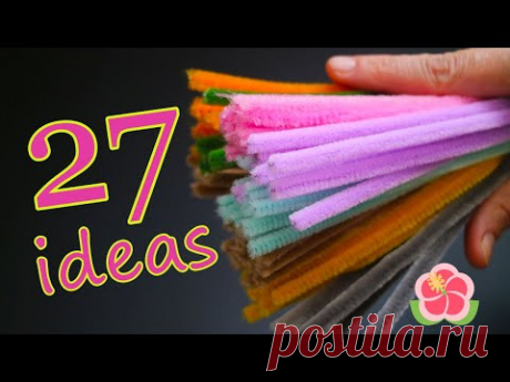 💥WOW💥 27 IDEAS💥 Pipe Cleaner Flowers DIY
