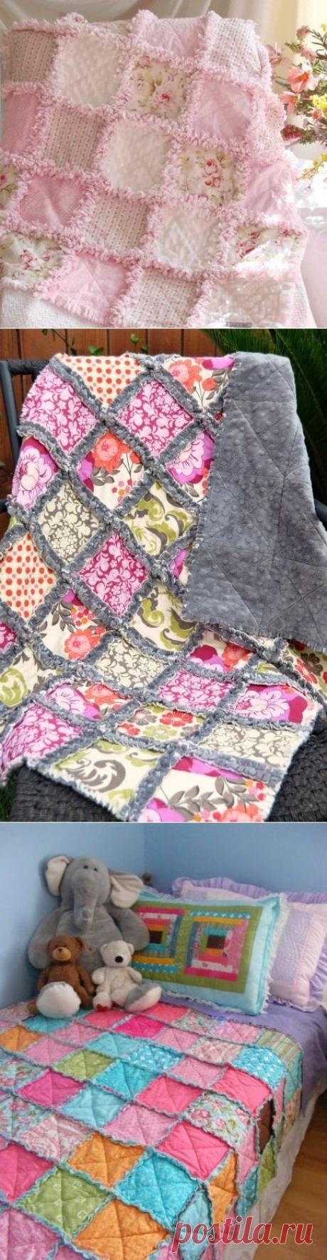 Лоскутное одеяло *Шов наружу*. Подборка..