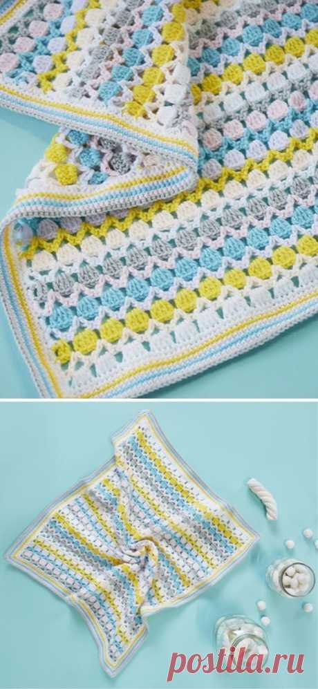 Beautiful Vibrant Crochet Baby Blankets - Pattern Center