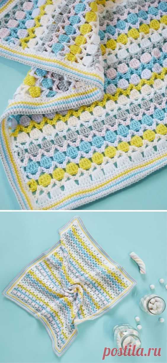 Beautiful Vibrant Crochet Baby Blankets - Pattern Center