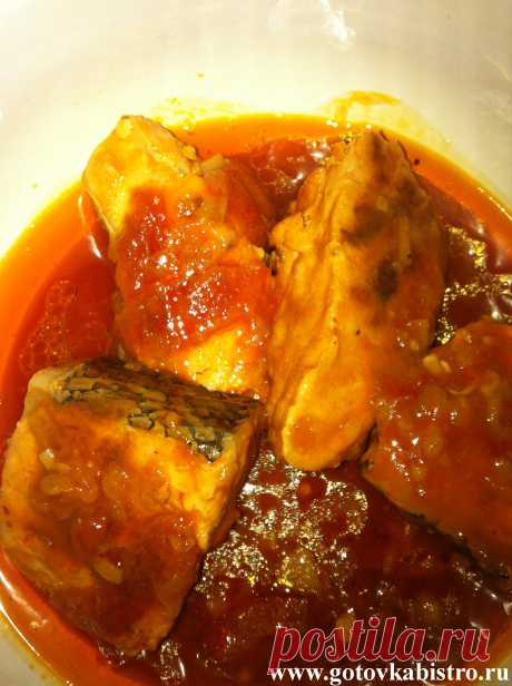 Рыба в томатном соусе в мультиварке