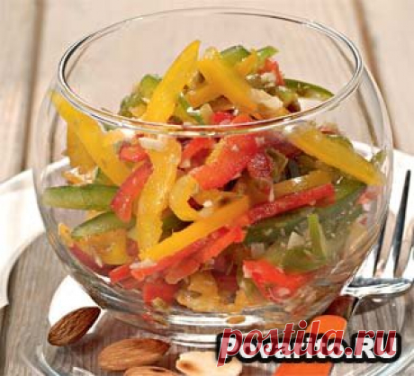Салат из сладкого перца с острой заправкой » Povarito.Ru - Пошаговые фото-рецепты с описанием этапов приготовления