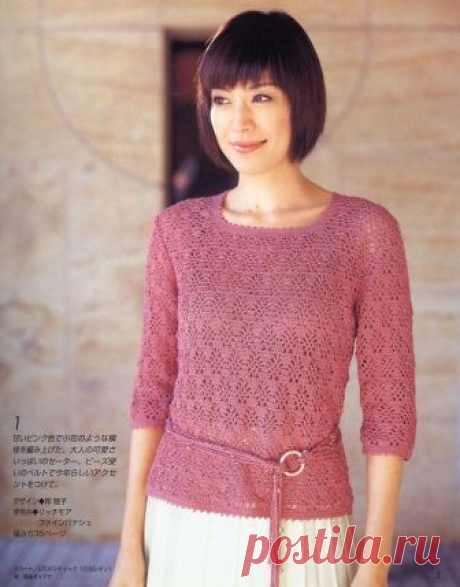 Простая кофточка крючком