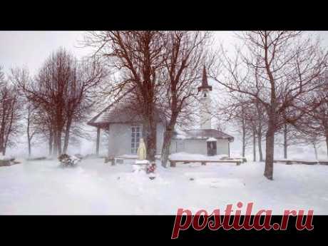 #Croatia #пурга #метель едва выехали из леса,в горах замело дороги