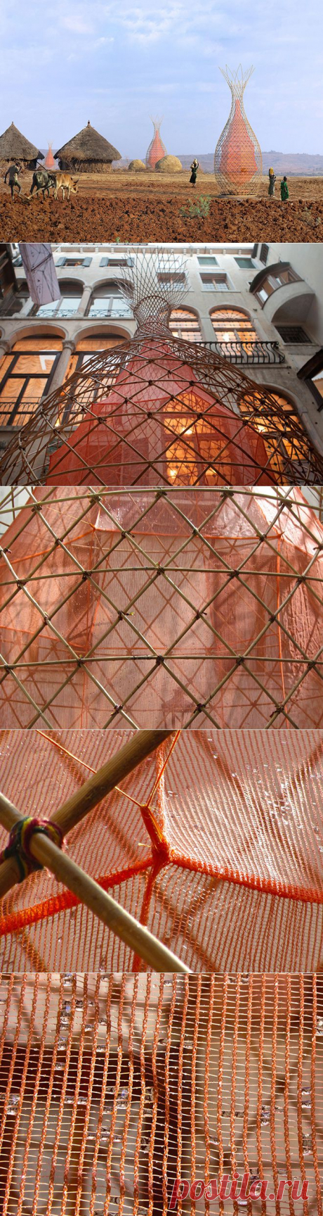 Водосборные башни WarkaWater в Эфиопии