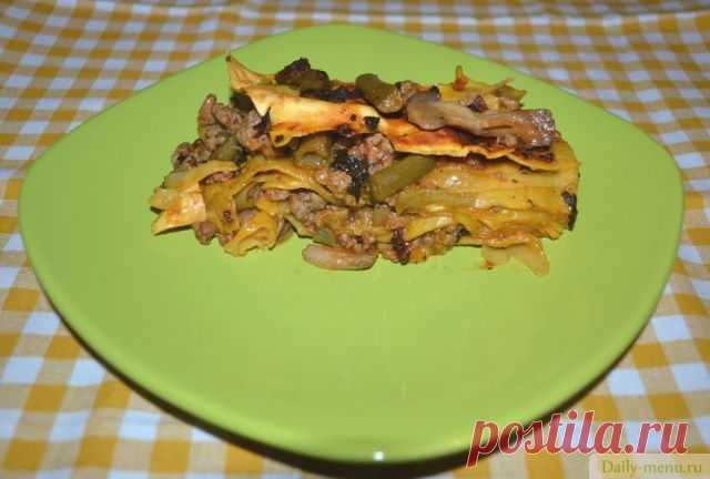 Лазанья с мясной подливкой - Рецепты от Daily-menu.ru