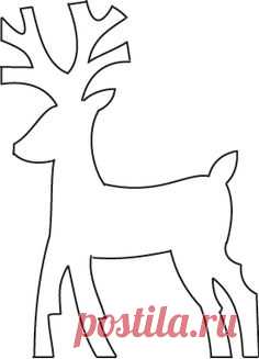 Трафареты оленей