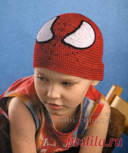 шапочка для мальчика «человек паук»