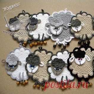 Овечка-прихватка. Мастер-класс на видео