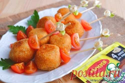 Картофельные пончики с курицей!
