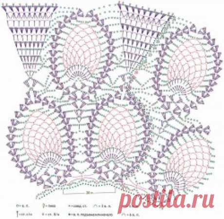 Пончо Большие ананасы
