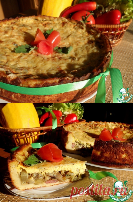 Киш по-русски из картофельного теста – кулинарный рецепт