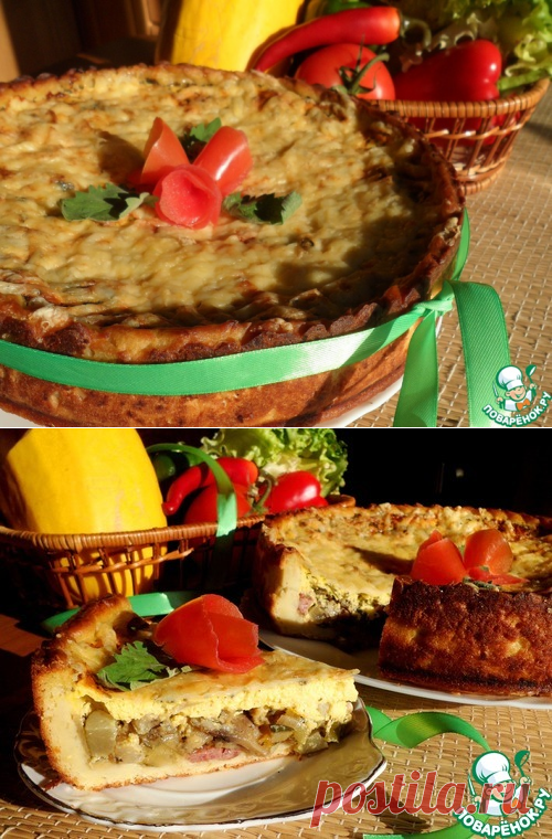 Киш по-русски из картофельного теста – кулинарный рецепт