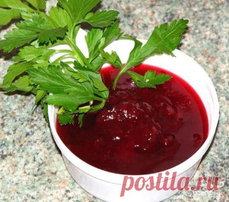 Быстрый клюквенный соус - пошаговый кулинарный рецепт на Повар.ру