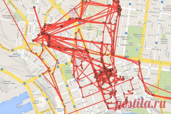 Google знает, где вы были прошлым вечером. Этот сайт – доказательство того, что за вами тоже следят!