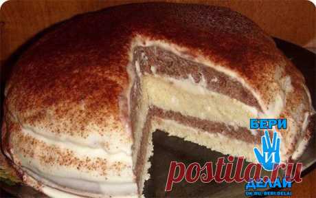 простой рецепт очень нежного и вкусного тортика на кефире!