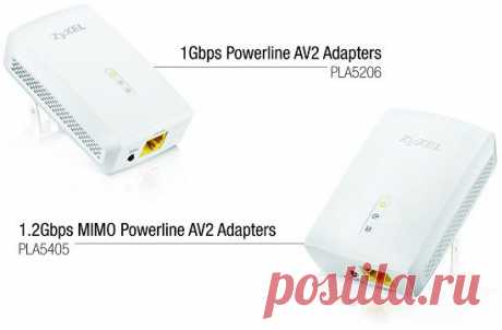 Zyxel Powerline PLA5206 и PLA5405: передача данных по электросети со скоростью до 1,2 Гбит/с