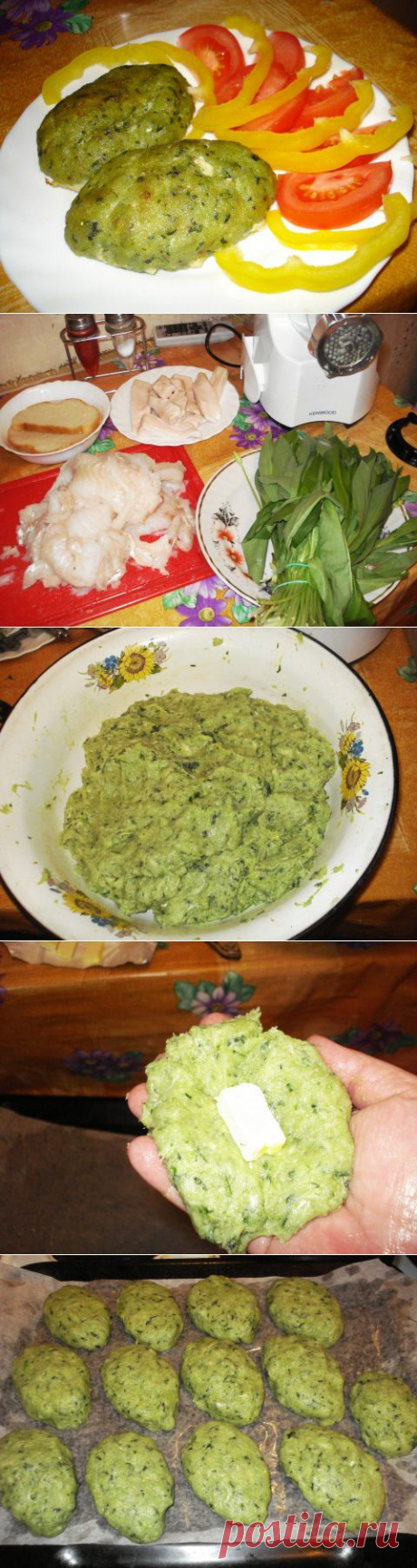 Весенние рыбные котлеты (с черемшой) | Четыре вкуса