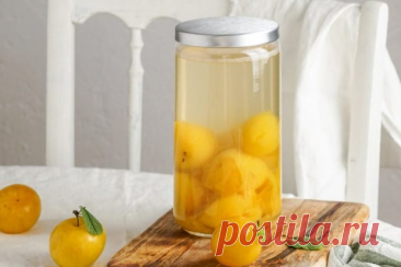 Компот из желтой сливы на зиму — Сад Заготовка