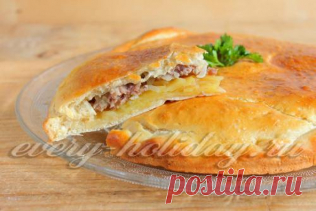 Пирог с картошкой и фаршем в духовке: рецепт с фото