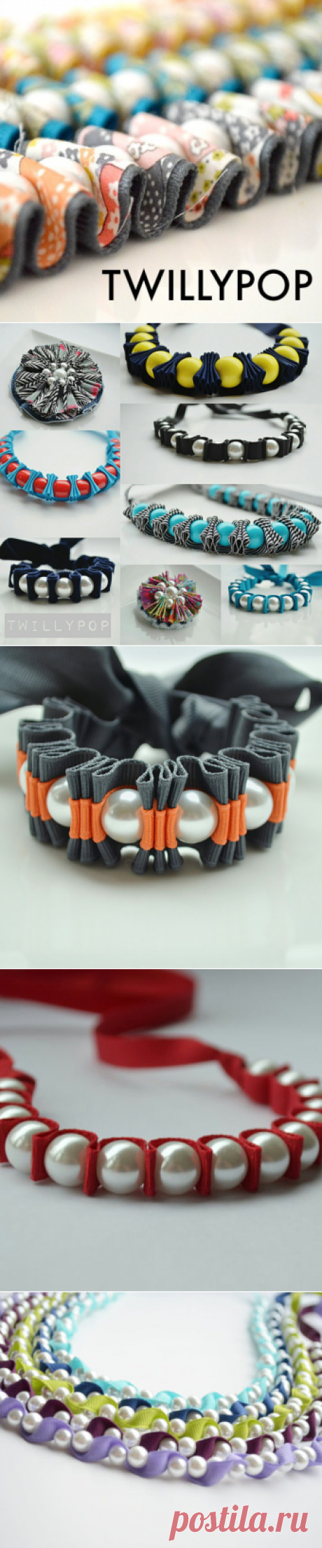 Pearl Jewelry with a Colorful Twist от twillypop на Etsy