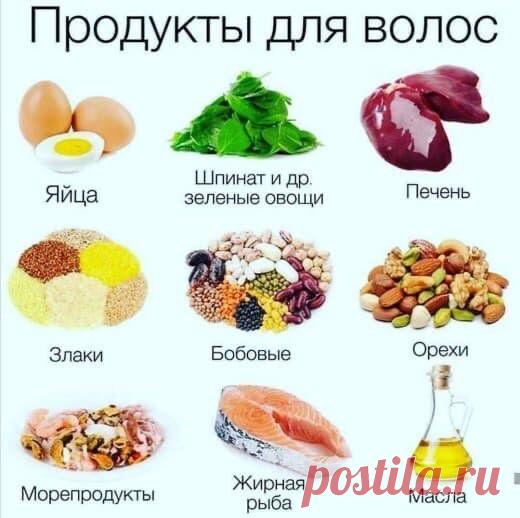 Продукты, которые действительно питают волосы изнутри! 
Красивые, сильные и блестящие волосы — это не только уход снаружи, но и правильное питание.