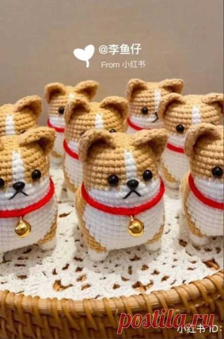 Собачка корги крючком схема и описание Амигуруми собачка корги крючком от автора перевода с китайского: MARTA_Amiguroom| Творческая мастерская. Для того чтобы связать очаровательного корги Вам