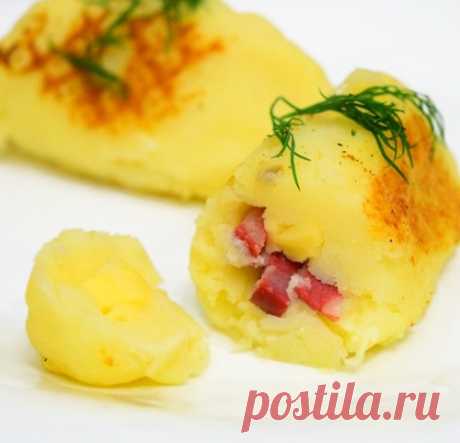 Жареный картофель с сюрпризом - простое и оригинальное дачное блюдо!