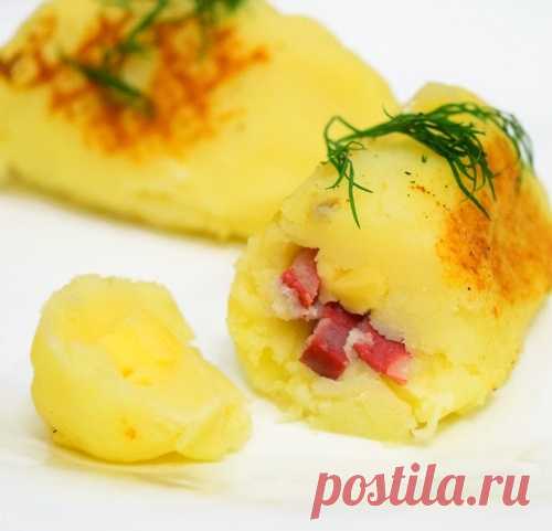 Жареный картофель с сюрпризом - простое и оригинальное дачное блюдо!
