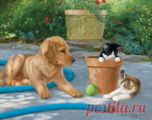 Художник-анималист Persis Clayton Weirs (98 работ) » Картины, художники, фотографы на Nevsepic