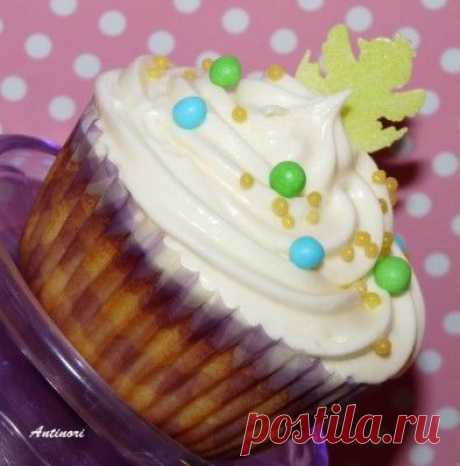Лимонные кексы с лимонным кремом