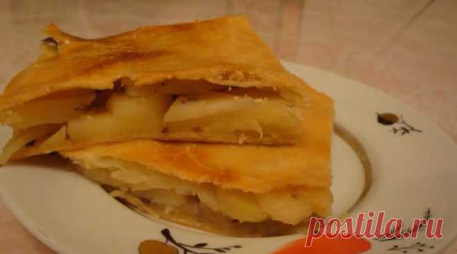 Картофельный пирог из вкусного теста - Простые рецепты Овкусе.ру