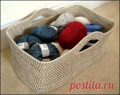 Корзина для интерьера и рукоделия