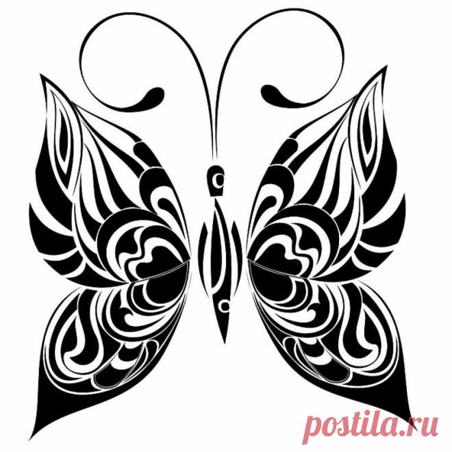 Большие бабочки (трафареты, рисунки) » Женский Мир