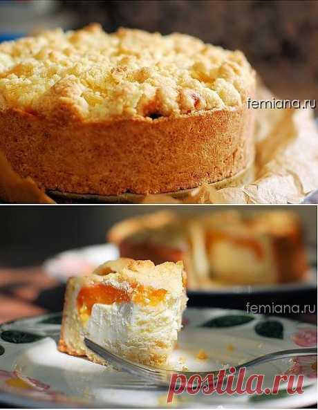 Вкусный творожник с абрикосами и присыпкой | FEMIANA