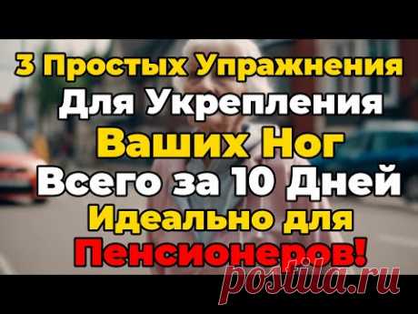 Ваши Ноги Ослабнут! Пожилые ЛЮДИ ДОЛЖНЫ делать эти 3 упражнения, чтобы сохранить силу и здоровье