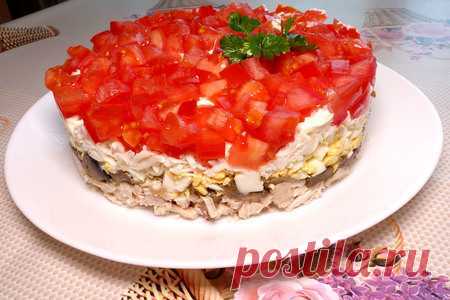Салат красная шапочка | Вкусные кулинарные рецепты