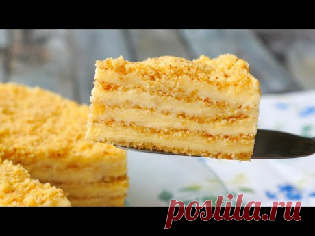 Торт &quot;Пломбир&quot;  🍰  на сковороде | БЕЗ ДУХОВКИ