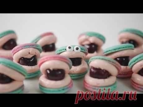 체리 마카롱 만들기 (+체리 우유) Cherry Macarons (+Cherry Milk) | 한세 HANSE