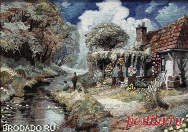 B R O D A D O   (вышивка гладью)  -  Вышитые вручную картины в технике художественная гладь. Автор Либерова Н.Н. ( вышивка гладью )