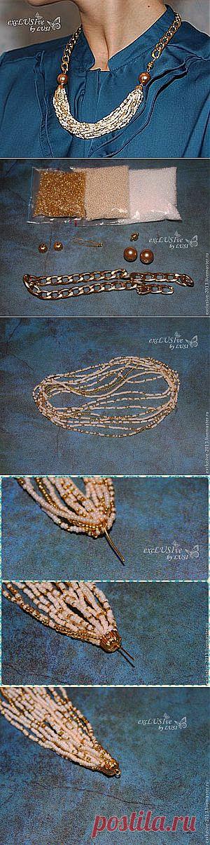 Модное ожерелье за час! -