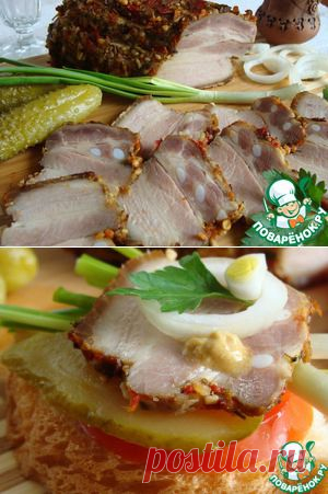 Грудинка солено-печеная - кулинарный