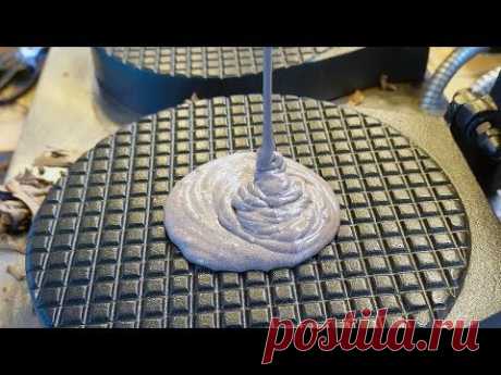 тонкие хрустящие орео вафли с мороженым - корейская уличная еда