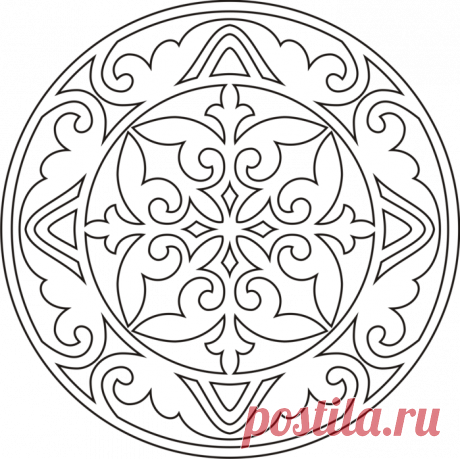 Казахский орнамент. Шаблоны.