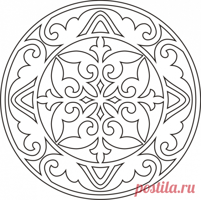 Казахский орнамент. Шаблоны.